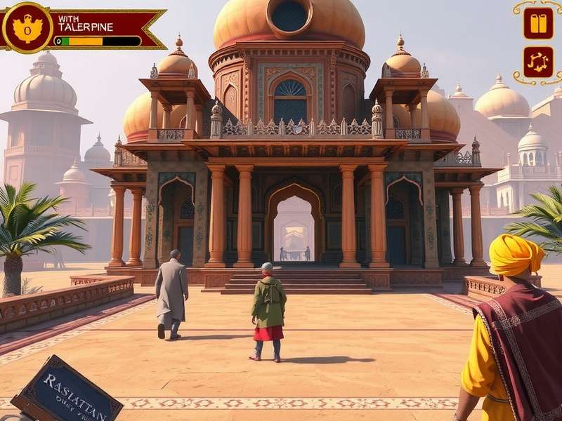 Advanced gameplay in Royal Rajasthan Journey showing complex puzzles